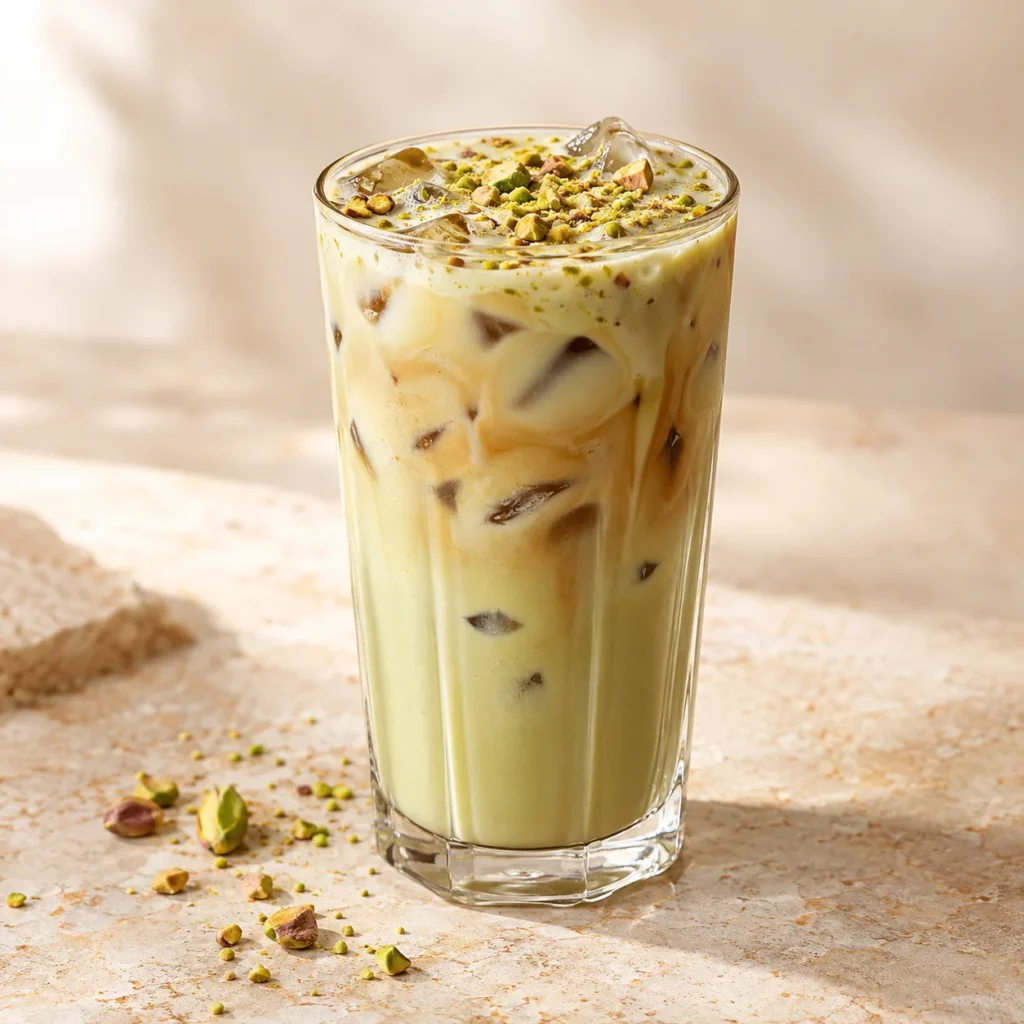آیس لاته پسته